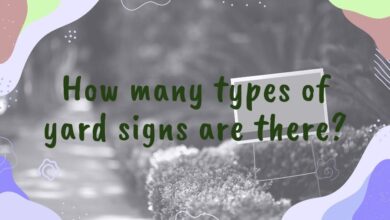 How many types of yard signs are there