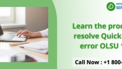 Learn the process to resolve QuickBooks error OLSU 1013