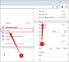 how to restore tabs on chrome